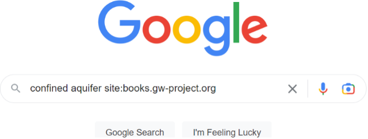 Google search looking for confined aquifer in books.gw-project.org