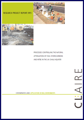 Process Natural Attenuation Hydrocarbons MTBE in Chalk Cover