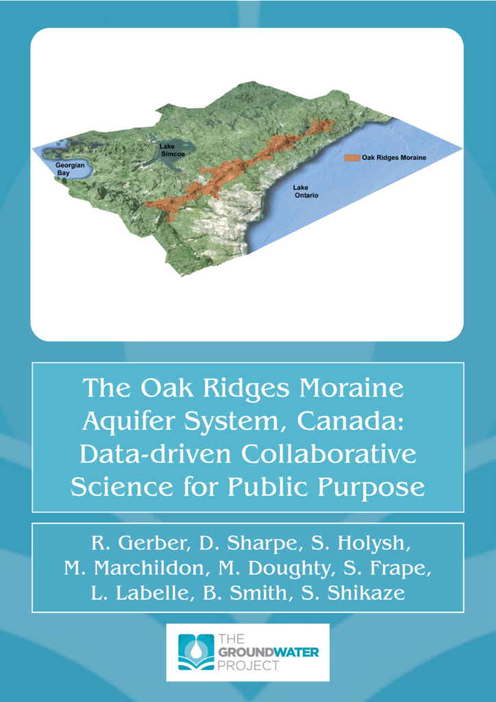 the oak ridges moraine aquifer system, canada data driven collaborative science for public purpose book cover
